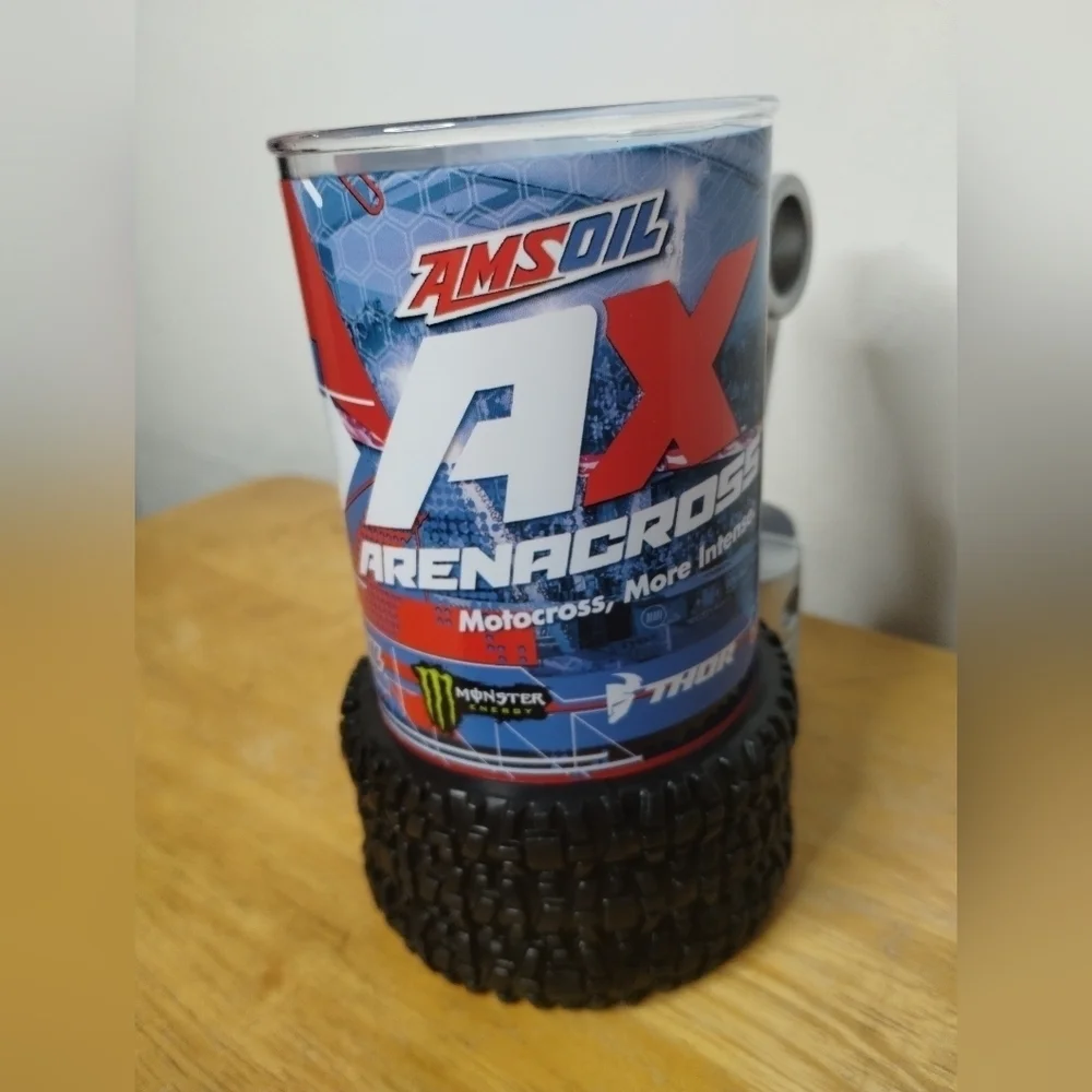New Amsoil Mug With Tire fathers day Motorcross gift